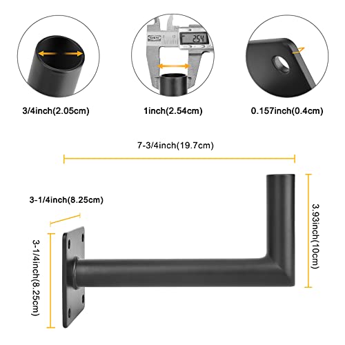 Universal Heavy Duty Weathervane Steel Roof Mount Bracket with Hardware, Outdoor TV Antenna