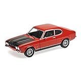 Sehr detailliert Minichamps 150089076 1: 18 1970 Ford Capri RS2600 – Rot/Schwarz