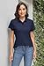 MAGCOMSEN Womens Quick Dry Golf Polo Shirts for Women Short Sleeve Polo Shirts for Women Sun Protection Polo Top Navy XL