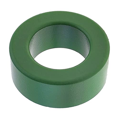 YOKIVE Tore Ferrite Noyau, Alimentation Transformateur Ferrite Tore Noyau, Retenue Interférence, Adapté pour Inducteur Bobines (Vert, 63 x 37 x 25mm)