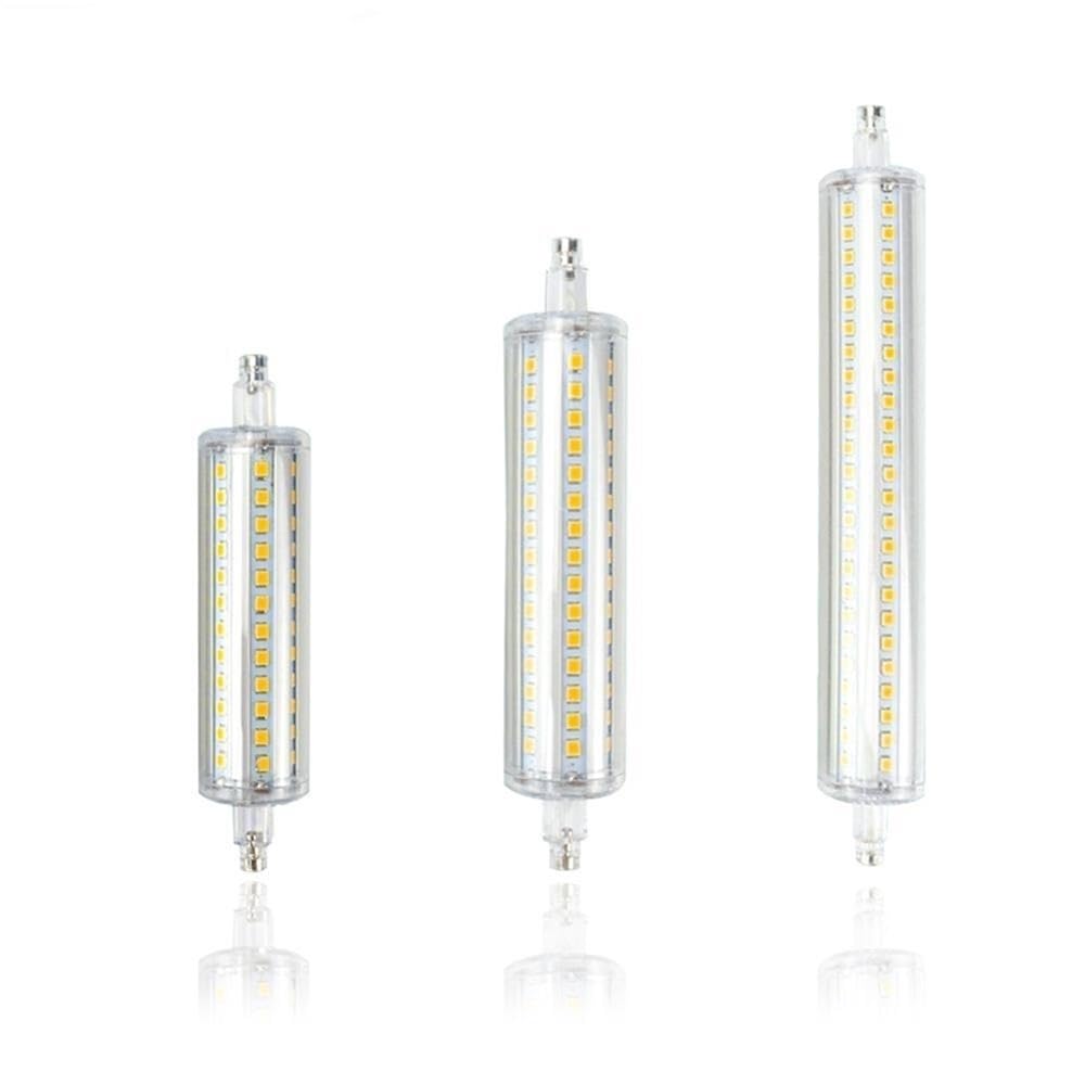 1fortunate Paquete de 10, lámpara Led de maíz R7S regulable AC220V 78mm/118mm/135mm/189mm bombilla de foco(Cold White,36LED 4W 78MM)