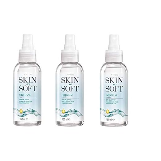 Avon Skin So Soft Original Dry Oil Body Spray Jojoba, 3er Pack (3 x 150 ml)