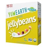 YumEarth Organic Jelly Beans - Fruity Candy Snack Packs, Gluten Free Snacks for Kids - Allergy Friendly, Non-GMO, No Artificial Dyes - Assorted Flavors, 7.5 oz. (Pack of 15)