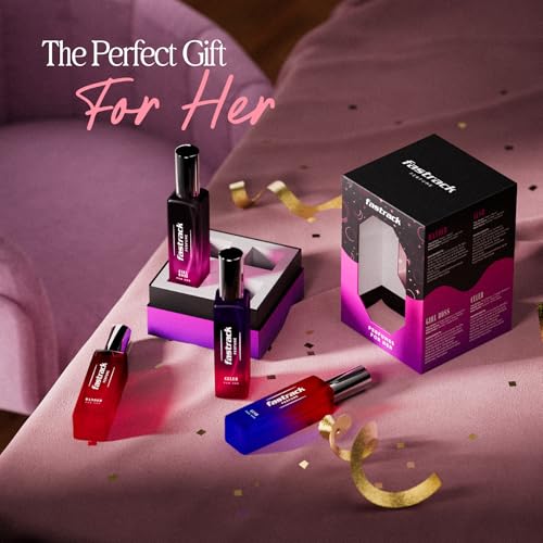 Image of Fastrack Perfume Gift Set for Women | 4 X20 ml Perfumes | Floral & Fruity Perfumes | Best gift pack for women |IFRA certified