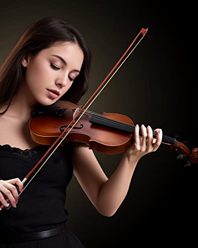 Lms Violin For Kids Aduts 1/2 Fiddle Acoustic Violins, Kids Violin Full Size Solid Wood Beginner Violin Set With Case Tuner Rosin Shoulder Rest Mute And Extra Strings (1/2) #TOP1