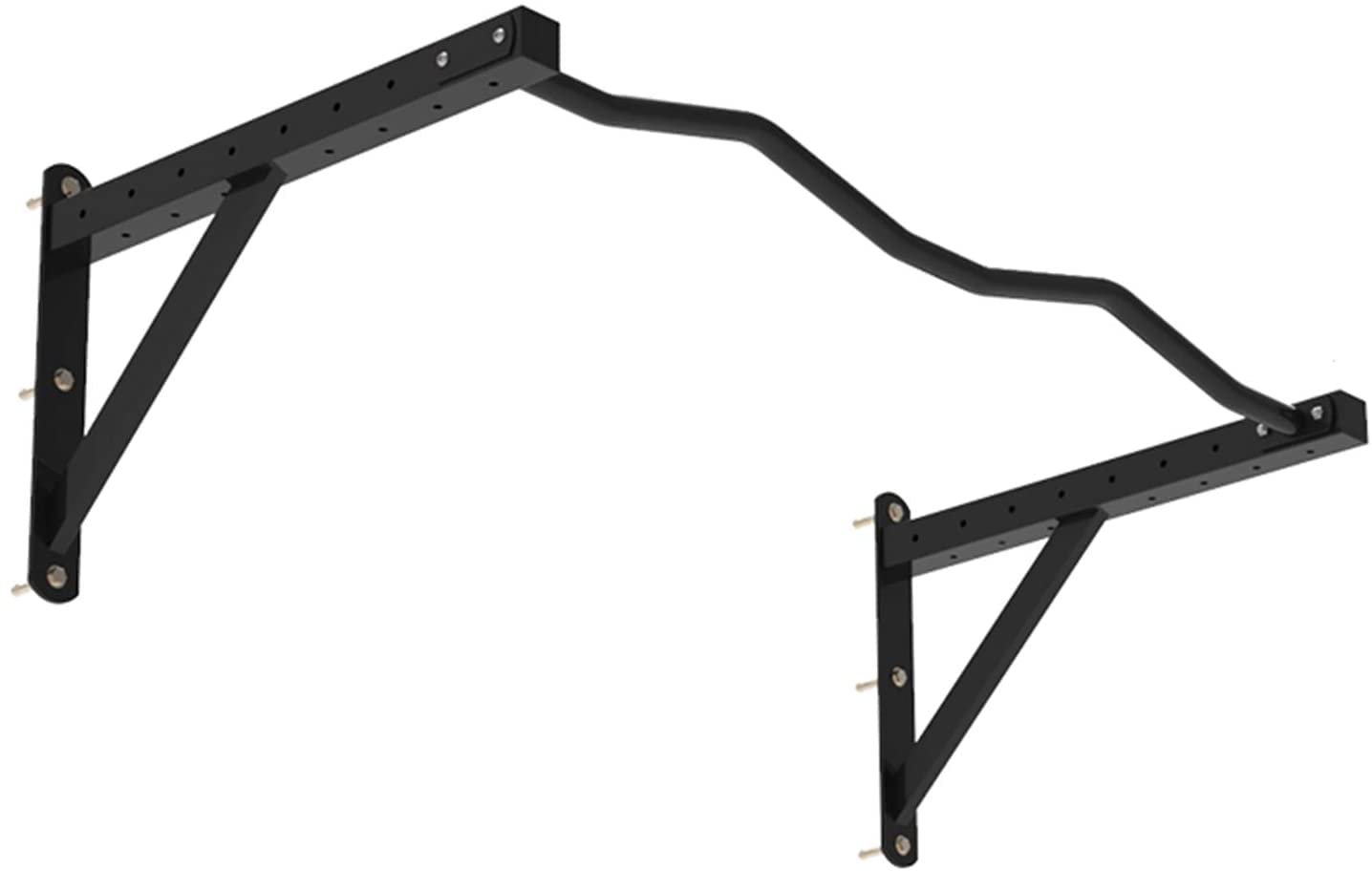 Amazon.co.jp: 懸垂バー 壁掛け式スチール製横棒、三角サポート、穴
