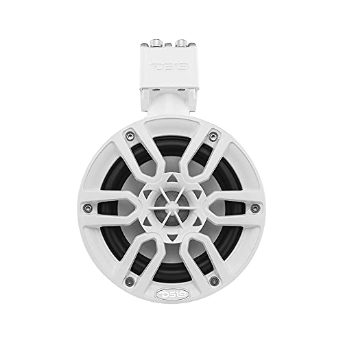 Image of DS18 NXL-X6TP /WH Hydro 6.5 inch Marine Towers with Integrated RGB LED Lights High Performance, Marine Grade IP65 Rated, 300 W Max 150 W RMS 4 Ohms (Pair)