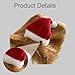 Bothyi Dog Santa Hat Warm Lovely Dog Christmas Hat for Dogs Cats, Light Brown M