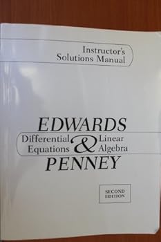 Paperback Differential Equations & Linear Algebra: Instructor's solution Manual Book