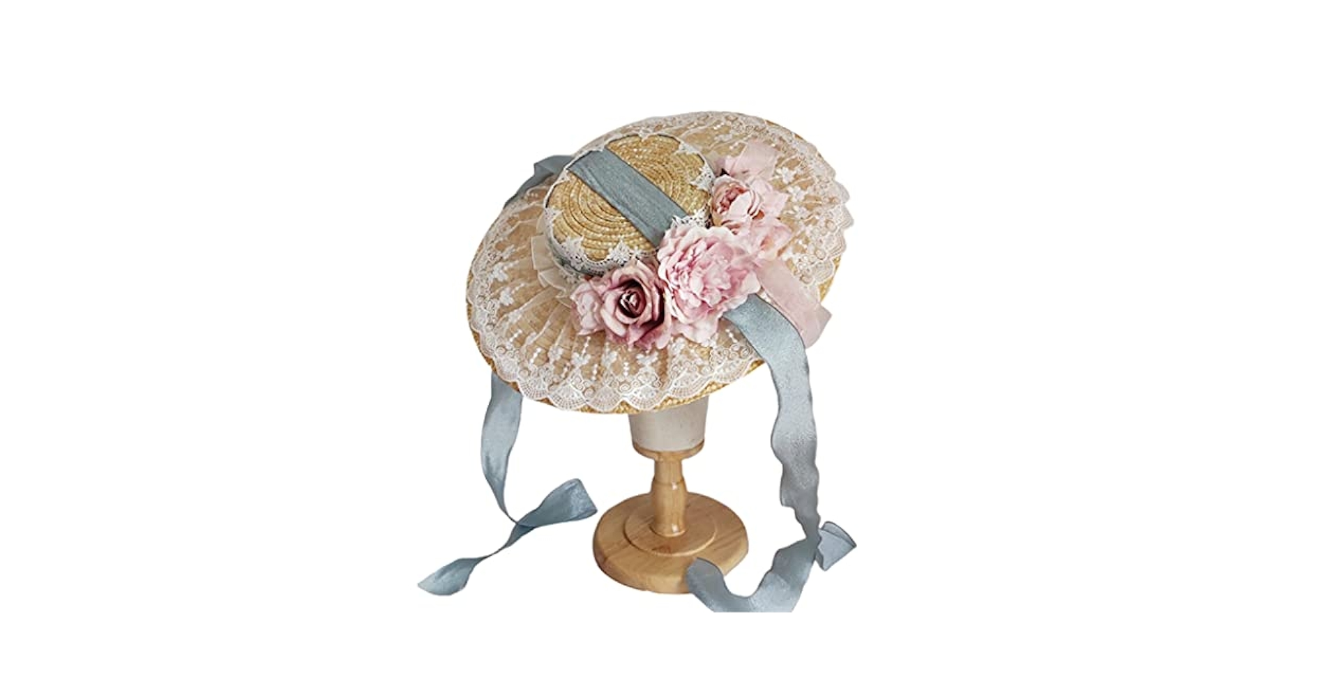 Flower Bunny ストローHat ラベンダー Pink Tea Party Floral Hat, Easter Bunny Straw Hat, Tulle