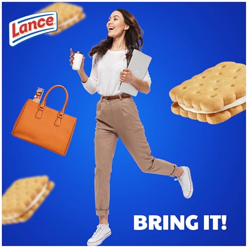 Lance Sandwich Cookies, Nekot Vanilla Creme, 10 Individually Wrapped Packs, 6 Sandwiches Each