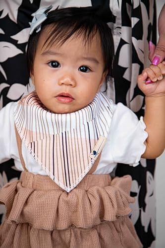 Blue Wren Magnetic Bandana Drool Bibs 5-pack - Magnetic Closure Baby Bibs - Safe, Easy, Chic Teething Bib2