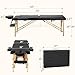 BestMassage Massage Bed Portable Massage Table 24 inch Wide Lash Bed Height Adjustable 2 Folding Spa Table with Non-Woven Bag for Spa Footmassage Facial CareSpa Tattoo