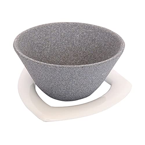 COFIL Japanese Ceramic Coffee Filter, Made in Japan, Reusable Dripper, White Holder