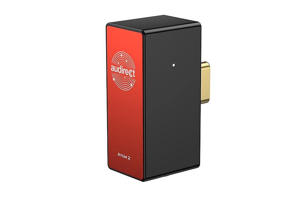 Concept Kart Hilidac Audirect Atom2 DAC Amplifier, MQA ES9281AC Chip Support DSD512 32bit/768kHz Lossless Portable Decoding Amp/DAC with Light Indicators (for Android)