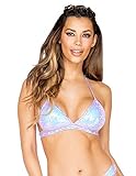 Originalprodukt von Roma. Roma Costume Damen Sequin Triangle Top Bikinioberteil, Hellrosa/Lavendel, Small