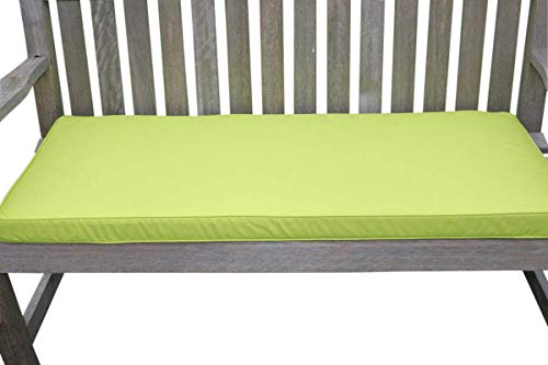 Garden Market Place Furniture Cushion for 2 Seater Garden Bench in Lime Green
