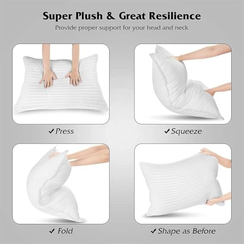 Set 2 Almohadas de poliéster Queen ergonómicas miniatura 5