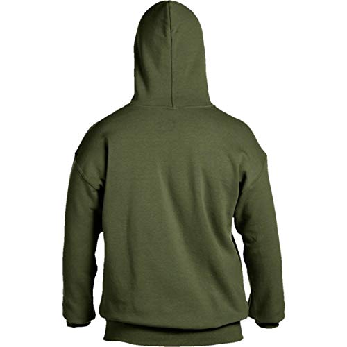 Zerogravitee PA-1104_MEDIUM Air Force Hooded Sweatshirt In Military Green thumb #1