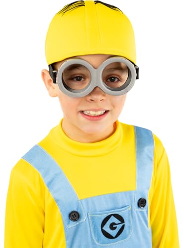 Funidelia | Óculos de minions para menino e menina desenhos animados, minions, filmes e séries - acessórios para crianças, acessório para disfarce - preto