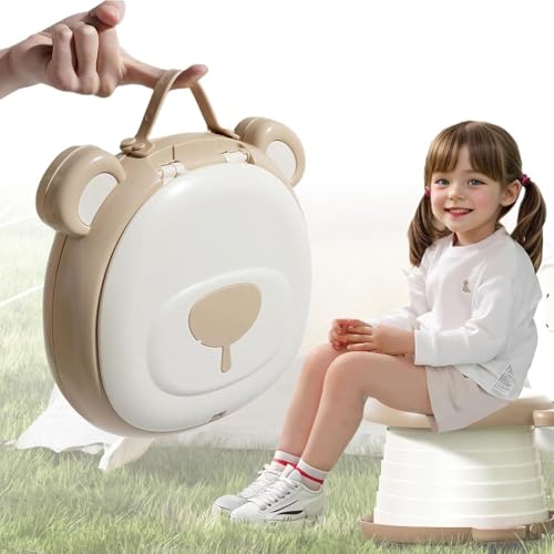 Kids Portable Travel Potty - Foldable Car Potty Set for Toddlers Includes Absorbent Pads & Potty - Ideal for Camping & Outdoor Use