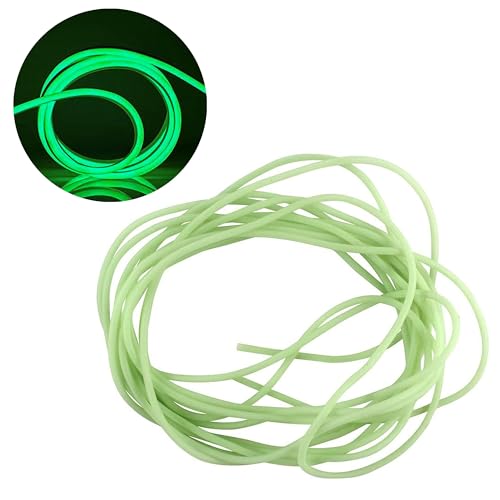 AGOOL Glow Tube Deep Sea Fishing 16.4 FT Luminous Rigging Tube Soft Plastic Fishing Angling Glow Tubing Fishing Tool for Fishing Rigs