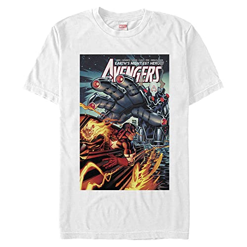 T-shirt Marvel grand col rond qui ne serre pas le torse des hommes forts