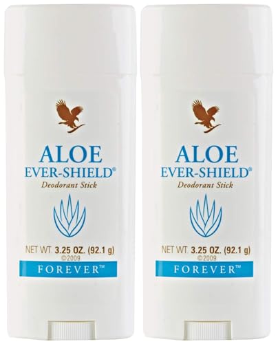 Forever Living - Aloe Ever-Shield - Aluminum-Free Deodorant with Soothing Aloe for Sensitive Skin - 3.25 oz Stick (Pack of 2)