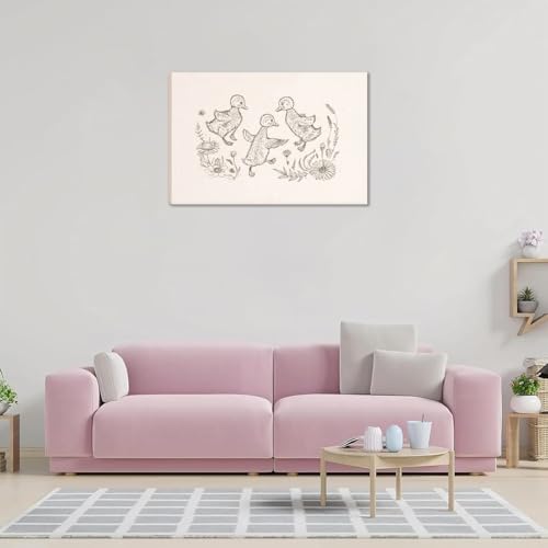Framed Cute Duckling Canvas Wall Art 12X16in Ready to Hang - image 8