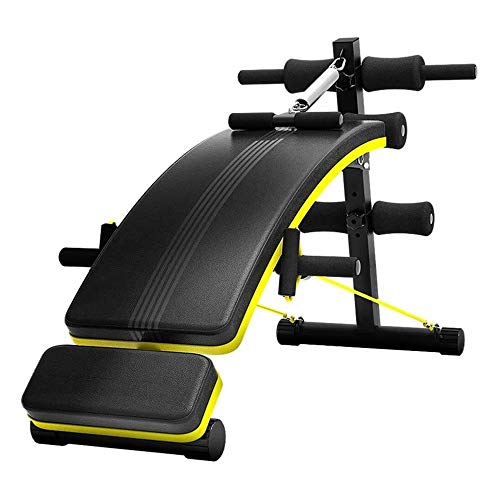 Banco de gimnasio ajustable con placa abdominal para entrenamiento de cuerpo completo, plegable, plana, inclinada, declinada, para hombres y mujeres