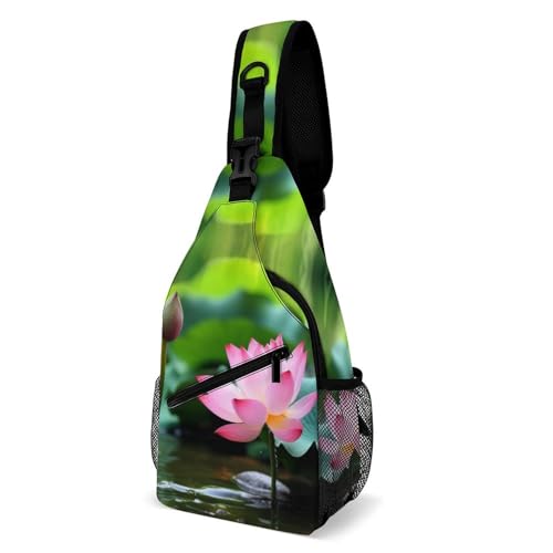 Mochila tipo bandolera para senderismo Garden Lotus blanca