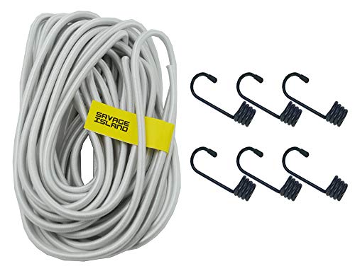 Savage Island Robuste 10mm Sandow Corde Elastique avec Sangles Fixation Corde avec 6 Crochets