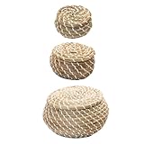 Récipient tissé en osier - panier de rangement décoratif avec une apparence unique qui rend votre maison plus et à la mode, panier tissé à la main en osier