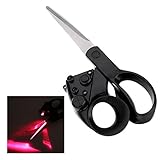 Cosreng Professional Laser Guided Scissors for Home Crafts Wrapping Gifts Fabric Sewing Cut Straight Fast with Battery