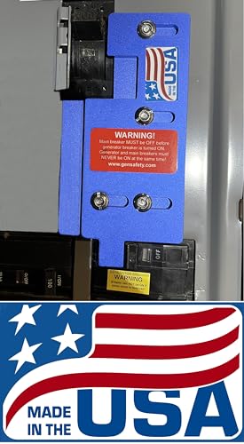 GenSafety Generator Interlock Kit for Square D 150 Amp and 200 Amp Panels with 3 1/4 Spacing