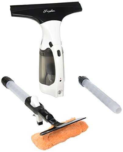 Frontier Complete Window Vacuum Cleaning Kit Window Washer Set Includes Squeegee, Sprayer, Microfiber Cloth and Extra-Long Extension Pole