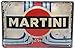 Martini Aperitivo, Racing Retro Blechschild, Barschild, hochwertig geprägtes Werbeschild, Türschild, Wandschild, Dekoration, 30 x 20 cm