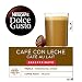 Nescafé Dolce Gusto Café con leche descafeinado, Pack de 3 x 16...