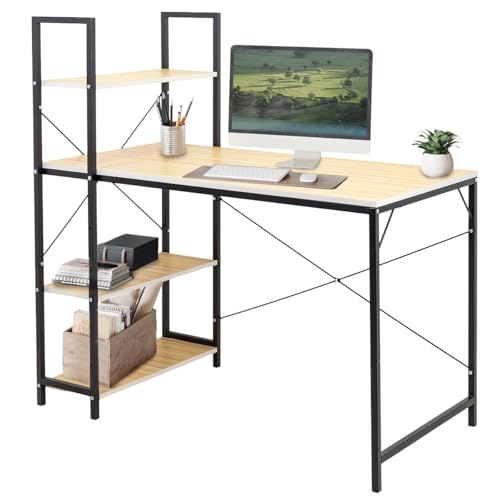 Consejos para Comprar Mueble para Computadora Pequeño Top 5. 42 SELECTSHOP Escritorio con Repisa para Computadora o Laptop Diseño Minimalista Mesa Moderna con Estructura Resistente Mueble para Casa o Oficina Resistente Soporta hasta 120 Kg...