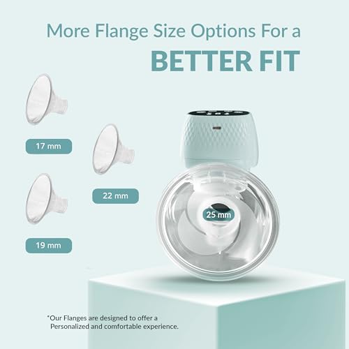 Image of Roboson Wearable Electric Breast Pump For Feeding Mothers, Automatic Electrical Milk Feeding Pumping Machine with 3 Modes & 9 levels, Portable & Compact, Rechargeable with large 1400 mah battery, Digital Touch Screen, Food Grade Milk Cup of 150 ml, BPA Free and Skin Friendly (1 Year Warranty)