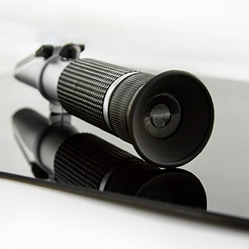 Salinity Refractometer For Seawater And Marine Fishkeeping Aquarium 0-100 Ppt - Dual Scale (1.0 To 1.070 S.g.) - Automatic Temperature Compensation #TOP4