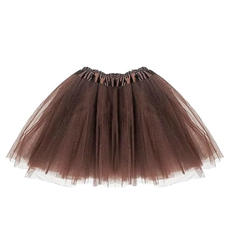 Zac's Alter Ego Lady Girls Women Tutu Skirt Skirts Fancy Dress Party Hen Party Brown