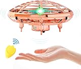 Flying Toy Mini Drone for Kid, Hand Controlled Flying Ball with LED Light, UFO Helicopter with 2 Speed...