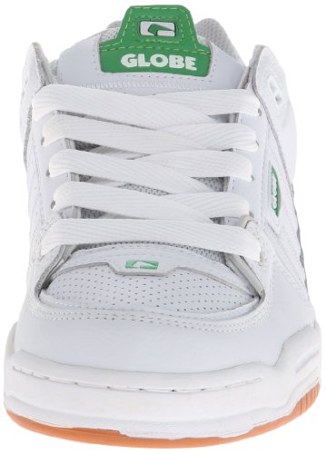 Image of Globe Mens Fusion Skate Shoes, White /Green /Light Grey, 14 M US