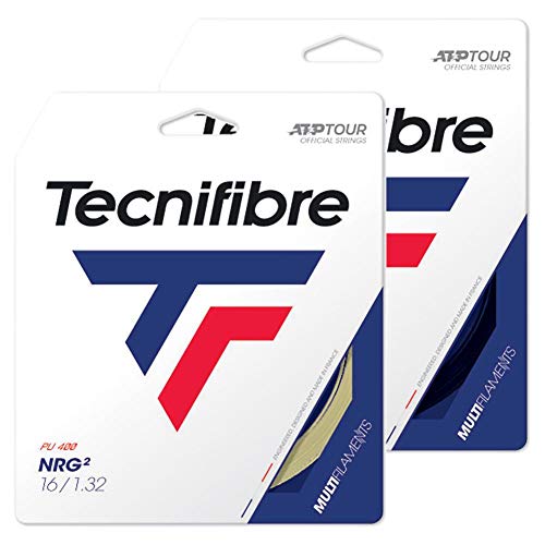 Tecnifibre NRG2 (17-1.24mm) Tennis String Set (Black)