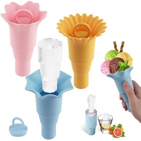 Multi-functional Ice Cube Trays for Tumbler, Cups for Juices, Milk,Ice Cream Make DIY for Freezing Reusable Tumbler Mold for Drink Whiskey Cocktails Cover