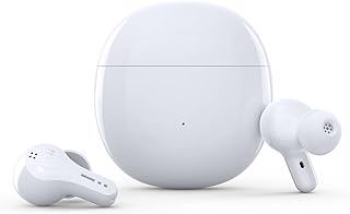 mifo HiFiAir2 Wireless Earbuds, Dynamic Speaker Bluetooth Headphone, Ear Bud Bluetooth 5.3 Noise Cancelling Headphone, Waterproof Bluetooth Earbuds with APP to Control, 30 Hours Play time(White)