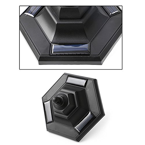Usdian Outdoor Solar Hexagonal Light, Ground-Mounted Led Street Lights, Outdoor Solar Garden Fence Outdoor Light (1 Pc) #TOP4