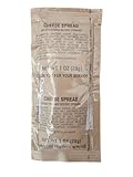 MRE Cheddar Cheese Spread - Individual 1oz. Cheese Packets available in Cheddar, Jalapeno Cheddar and Bacon Cheddar Flavors- Authentic USGI Ration Components, select 12, 24, 48 or 100 Pack! (12, Cheddar)