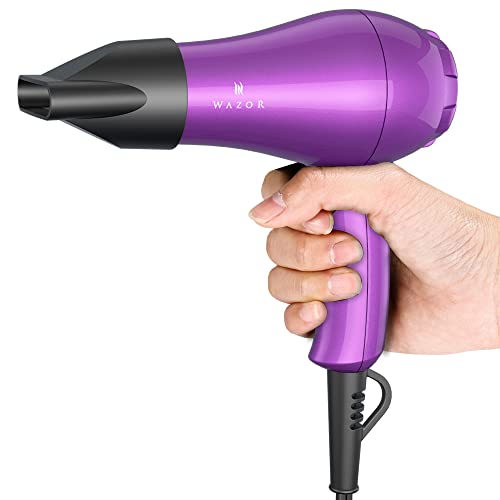 Mini Lightweight Hair Dryer For Pour Painting & Rv Compact Travel Blow Dryer For Kids 1000W Ionic Dryer With Concentrator, Cool Shot Button #TOP2